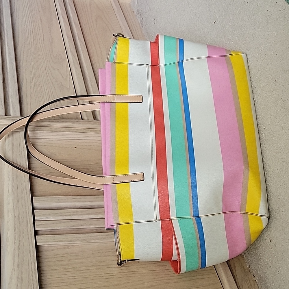 Kate Spade Colorful Striped Tote for laptop - Picture 3 of 10